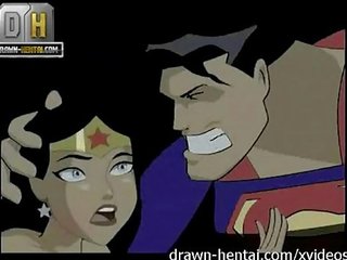 Justice league suaugusieji video - superman už stebėtis moteris